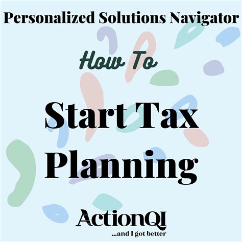 How to Start Tax Planning .